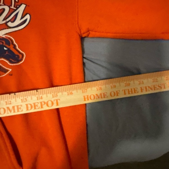 vintage boise state sweatshirt Hoodie Small Orange MV Sports NWOT Broncos - Picture 10 of 13